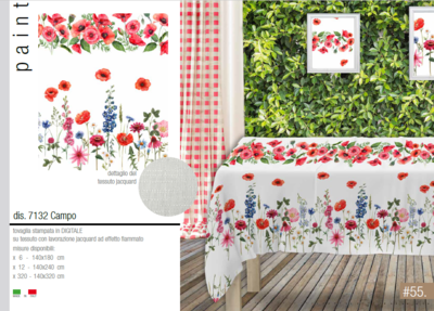 TABLECLOTH 6P PAINT DIGITAL Tellini S.r.l. Wholesale Clothing